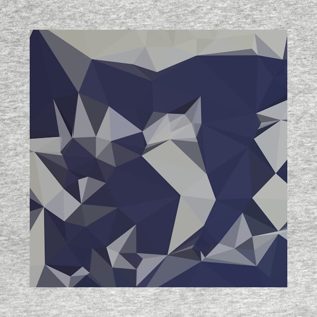 Cool Black Blue Abstract Low Polygon Background by retrovectors